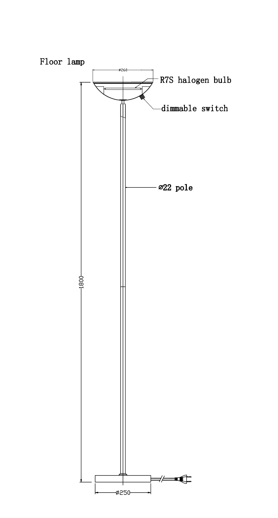 PIE LED ANTORCHA