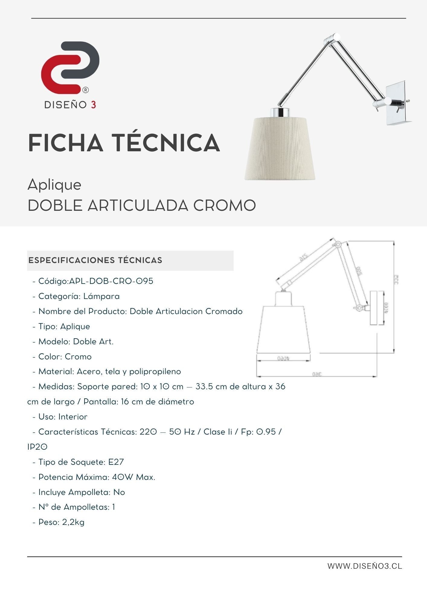 APLIQUE ARTICULADO