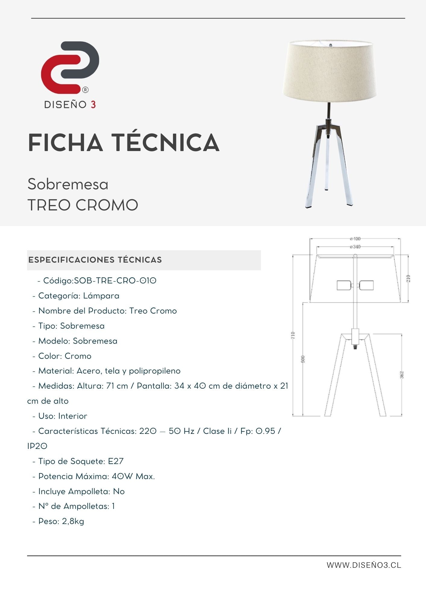 TREO SOBREMESA