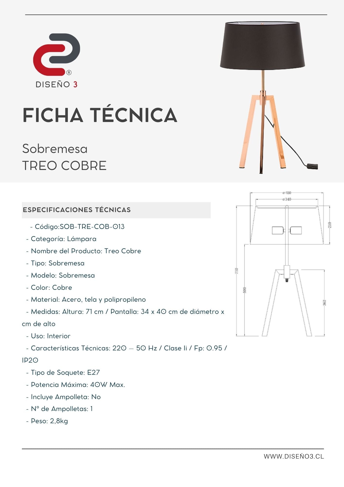 TREO SOBREMESA