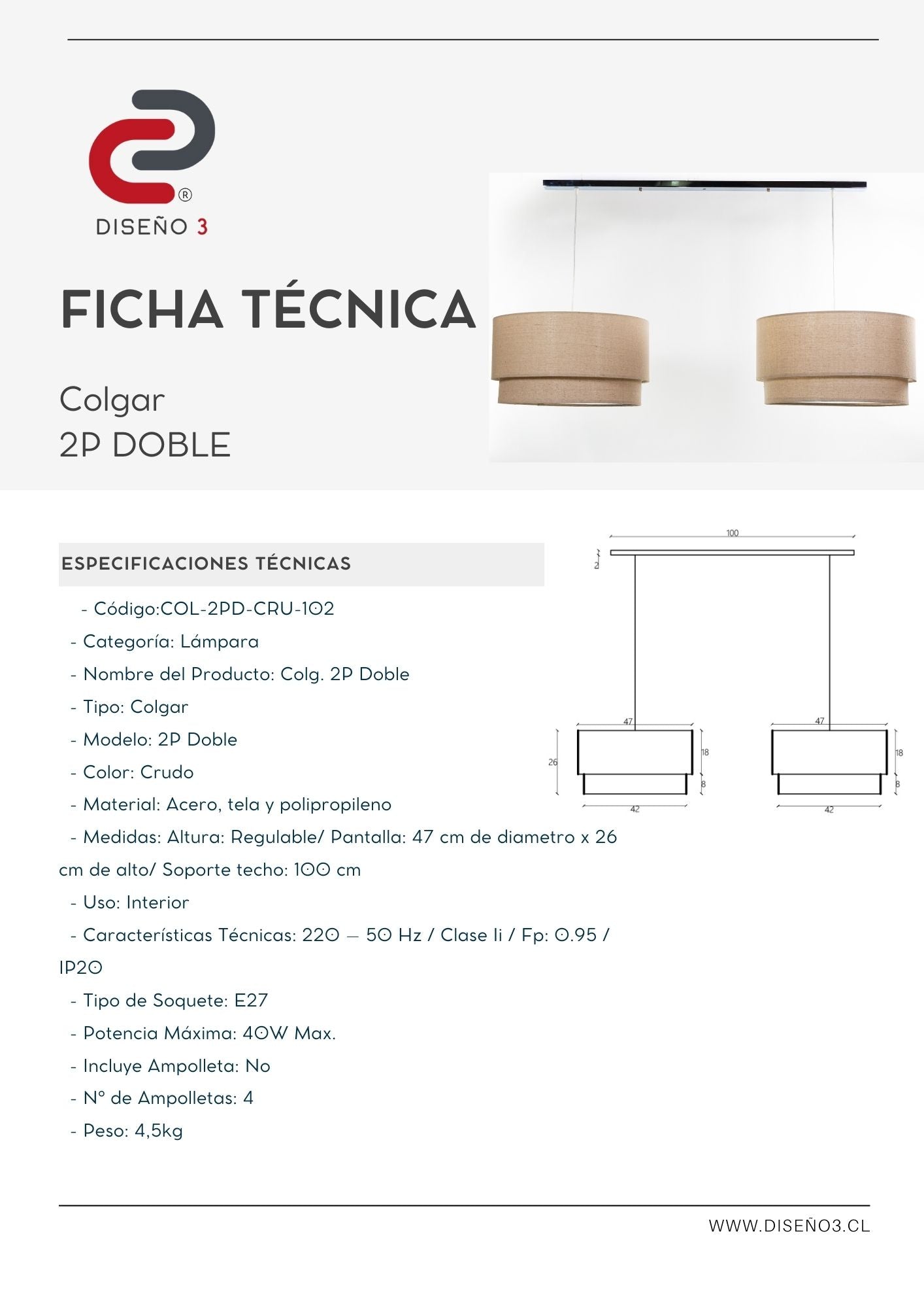 COLGAR 2P DOBLE