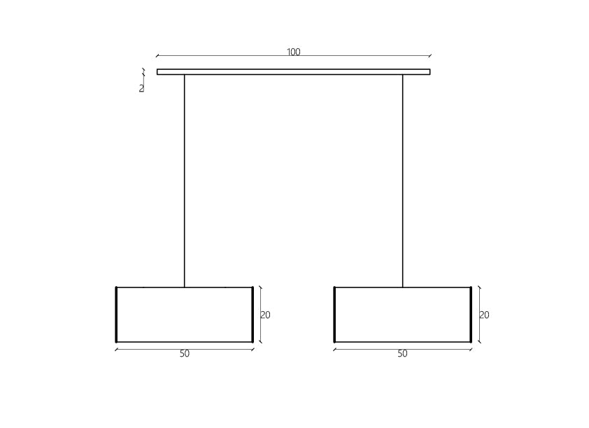 COLG. 2  DE 50 CM