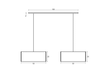 COLG. 2  DE 50 CM