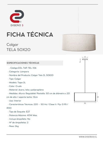 COLGAR TELA 50X20