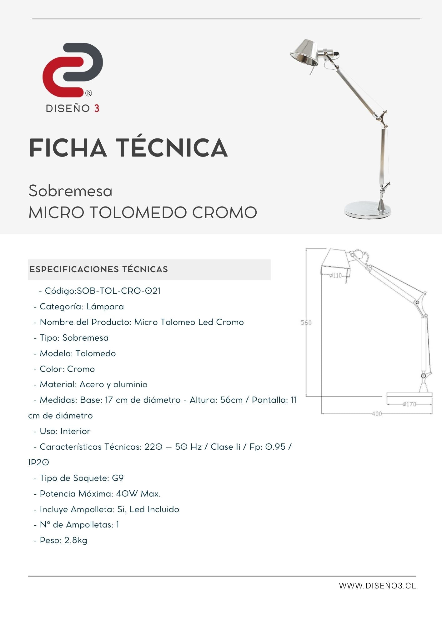 MICRO TOLOMEO LED